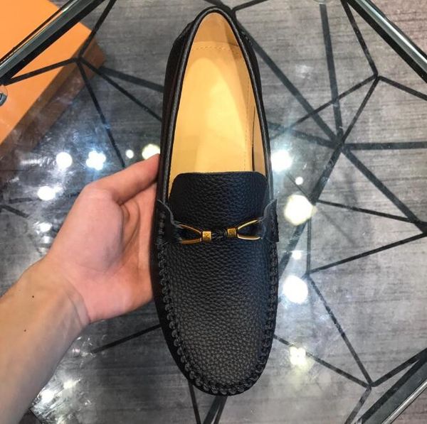 

2019 мужская Обувь Люксовый Дизайнер Марка Натуральная Кожа Повседневная Вождения