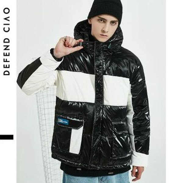 

winter mens designer parkas newly down coats colors matching thick jacket luxury windproof jackets outdoorwear womens hoodies coat clothing, Black