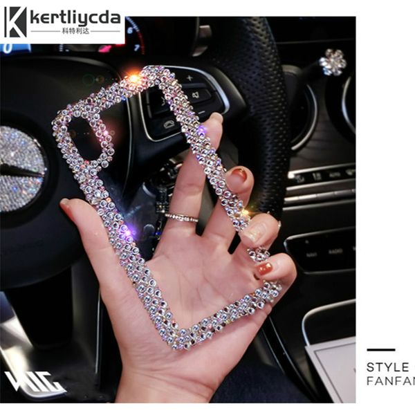

luxury rhinestone phone case for apple iphone 6 6s 7 8 11 pro x xr xs max cases acrylic diamond clear crystal cover coque funda