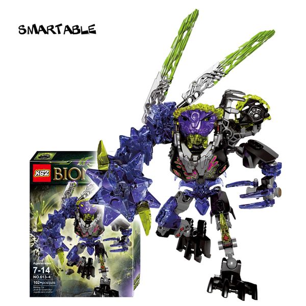 

smartable bionicle 102pcs qurke beast figures 613-4 building block toys set compatible all brands 71315 bionicle boy gift