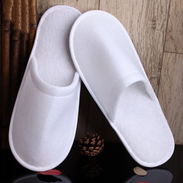 

good quality l disposable slippers wholesale white soft comfortable breathable household guest shoes travel non-slip spa shoes