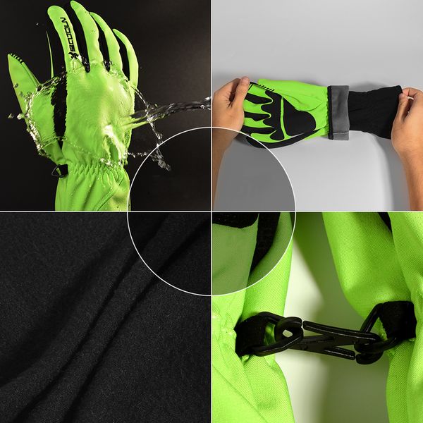 

boodun 2 in 1 multifunctional winter outdoor sports gloves snowboard waterproof windproof snowmobile motorcycle men's ski gloves
