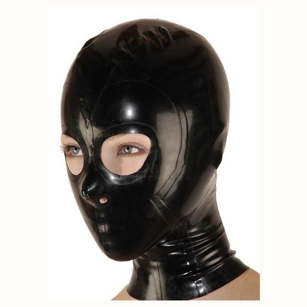 

rubble hood female masks anatomical black latex mask rubber mask fetish customized catsuit costume large size