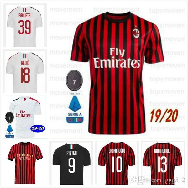 

2019 2020 милан футбола джерси 19 20 рубашки футбола piatek бакайоко борини kessie kits кальдар cutrone камиз calhanoglu трико равномерного, Black;yellow
