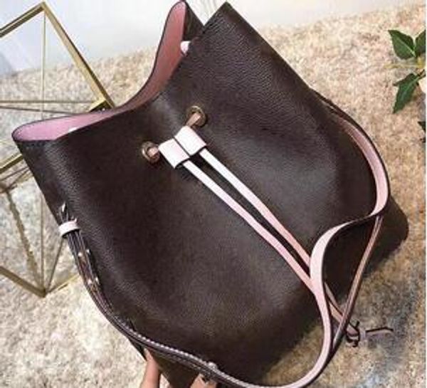 

2020 neonoe shoulder bags noÃ© leather bucket bag women famous brands designer fashion handbags flower printing crossbody purse twist