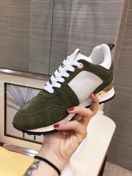 

luxury designer rock stud sneaker shoes women casual shoes rock runner trainer party wedding shoes yy18042204, Black