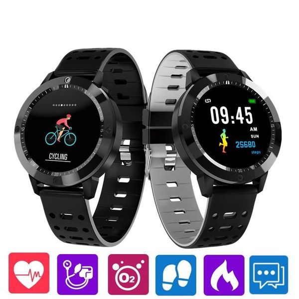 

cf58 smart watch blood oxygen blood pressure heart rate monitor tracker smart wristwatch fitness tracker bracelet for iphone android watch