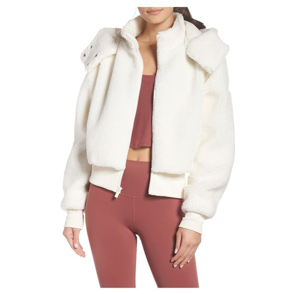

hooded turtleneck winter warm coats fashion solid color plush women coat long sleeve zipper coats for women, Black;brown