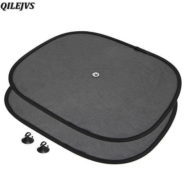 

qilejvs car styling new arrive 2pcs car window sunshade sun shade visor side mesh cover shield sunscreen black