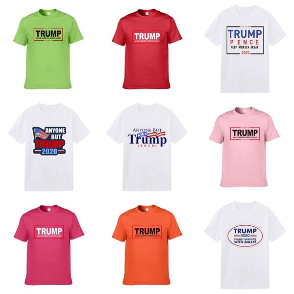 

2020 new fashion casual trump t-shirt mens clothing designer shirt black white orange cotton blend crew neck short sleeve cartoon print size, White;black