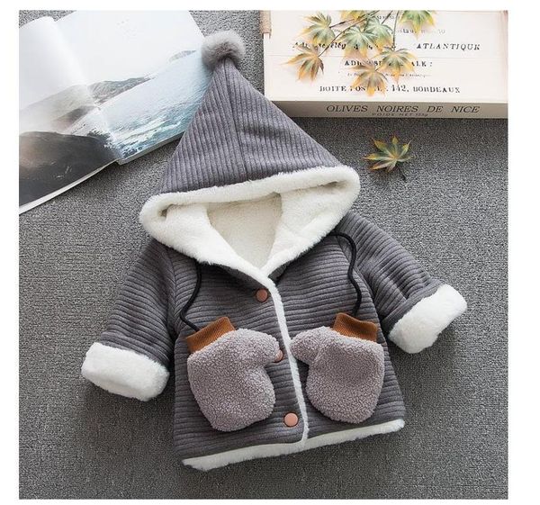 

2020 children's fashion cotton-padded jacket, Blue;gray