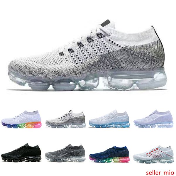 

new arrival knit 1.0 mens running shoes man punch men women team university red triple black white trainer sports sneakers 36-45