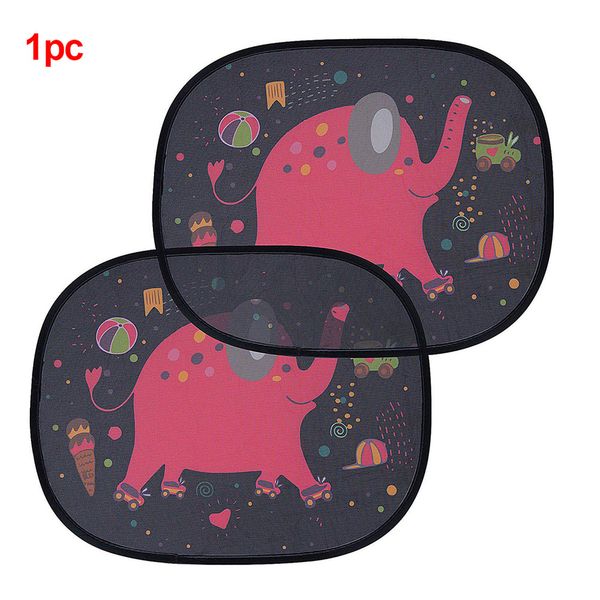 

44x35cm car sun shade uv protection mesh side removable rollable darkening electrostatic adsorption cute cartoon accessories