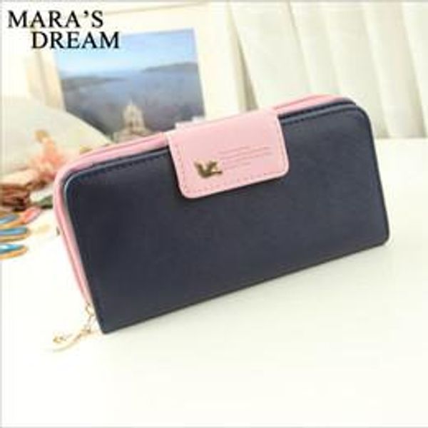 

Women's Wallet Ladies Leather PU Purses Hasp Clutch Long Zipper Phone Holder 2019 Female Wallets 60017