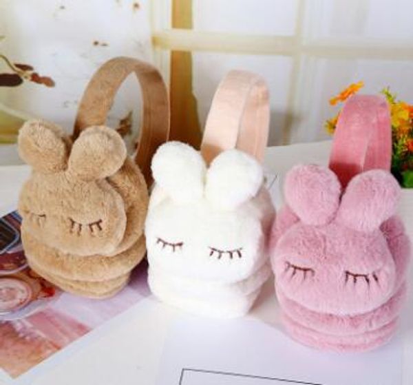 

new cute winter warm earmuff for girls and boys plush warm earcap children lovely winter earmuffs ear cover earwarmers, Blue;gray