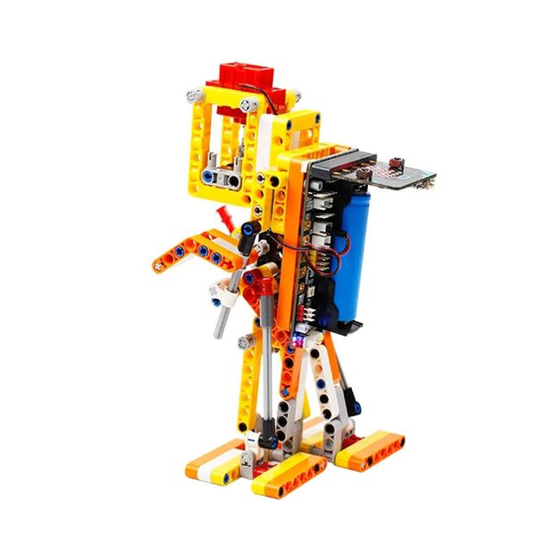 

program intelligent walking robot kit steam programming education robot for micro:bit programable toys men kids gift sale
