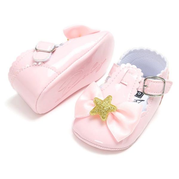 

new cute infant genuine leather star baby shoes baby moccasins shoes first walkers crib anti-slip little kids 4hj