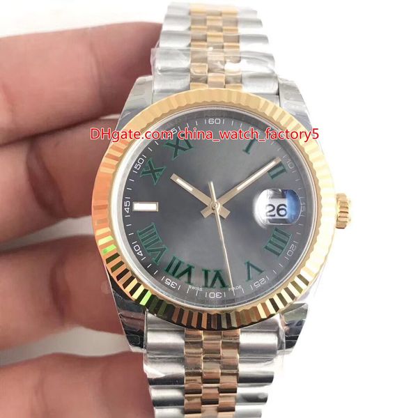 

selling ew v2 41mm datejust 116333-72213 president 18k gold & steel swiss cal.3255 movement automatic mens watch watches