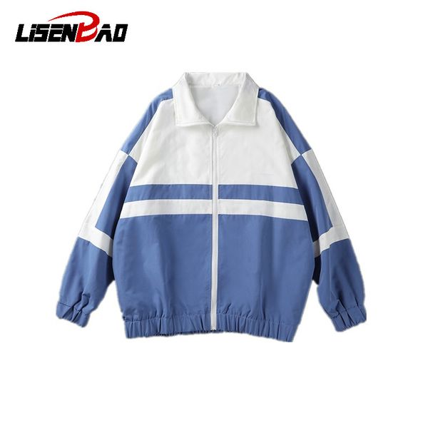 

2020 new spring autumn men casual slim patchwork windbreaker jacket male outwear zipper thin coat brand clothing bomber coat, Black;brown
