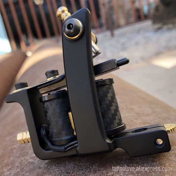 

professional handmade coil tattoo machine gun with 10 wrap coils