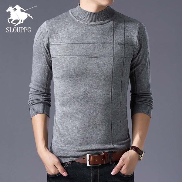 

men's knitted sweater 2019 autumn winter casual o-neck striped slim knittwear mens clothes pullovers sweater thin men, White;black