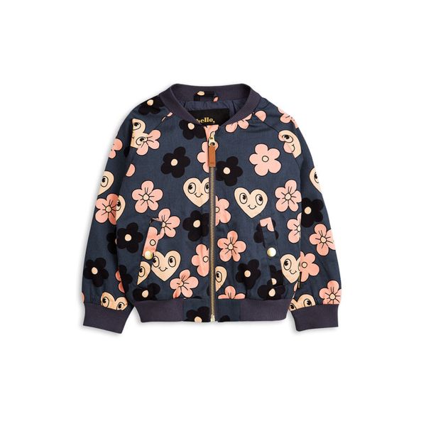 

fashion baby girls jacket cute love floret pattern kids coat autumn winter keep warm children jacket girl cotton, Blue;gray