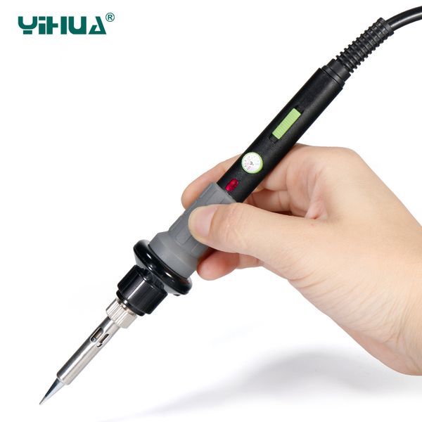 

lead solder electric soldering iron with working light for diy temperature soldering iron repair yihua947-v