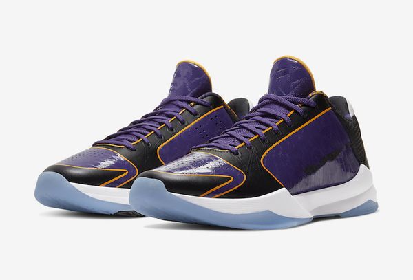 

new mens zoom mamba v lakers sneaker 5 released protro basketball shoes black mamba 2k five luxury designer sneakers size 40-46