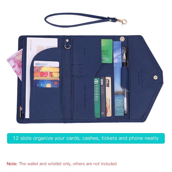 

travel passport holder folding handbag wallet fashion business card soft passport cover folding handbag women's slim wristlet skiing pa