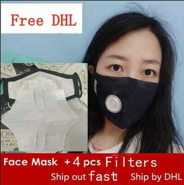 

dhl kn95 n95 anti-dust masks with self-priming filter with alternative respirator pads mask adjustable and reusable mask