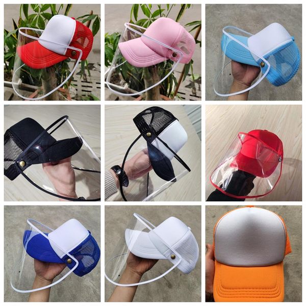 

Baseball Hats with Protective Face Shield Unisex Mens Women Dustproof Sun Cap Hat with Facial Cover Protective Mask GGA3350