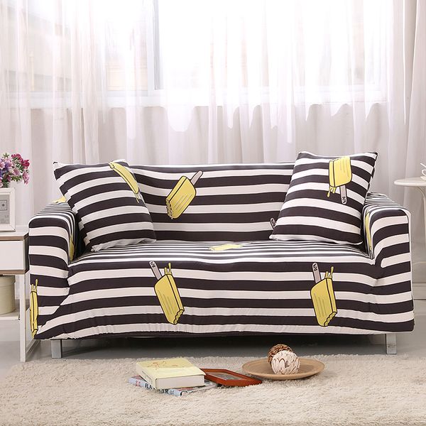 

stripe sofa-slipcover tight wrap all-inclusive slip-resistant sectional elastic full corner sofa cover universal sofa 1/2/3/4
