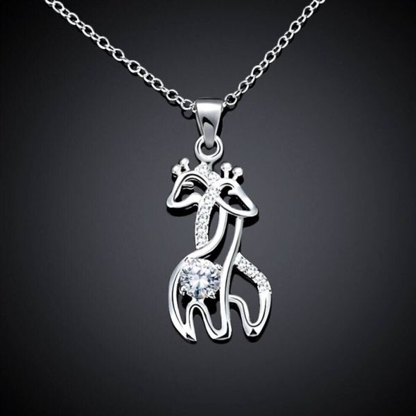

deer necklace vintage deer eternal with chain plated silver necklace