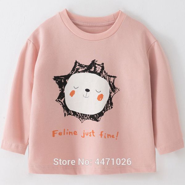

brand quality 100% terry cotton sweater baby girl clothes long sleeve children's clothing kids t shirt hoodies girls blouse, Black