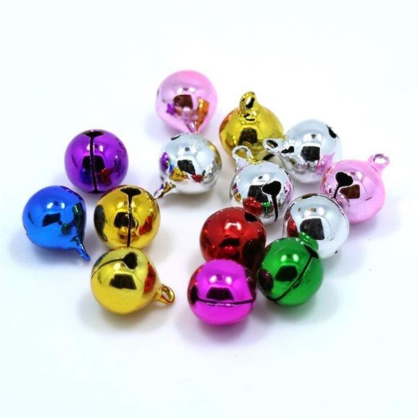 

50pcs jingle bells aluminum loose beads small for festival party decoration/christmas tree decoration/diy crafts accessories