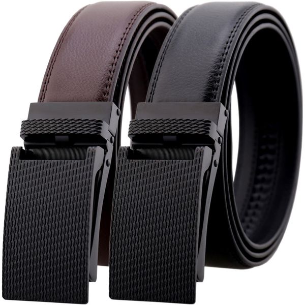 

2019 automatic belt for men gold silver buckle leather width 3.5cm length 110/120/130cm designer high-quality fashion brand male, Black;brown