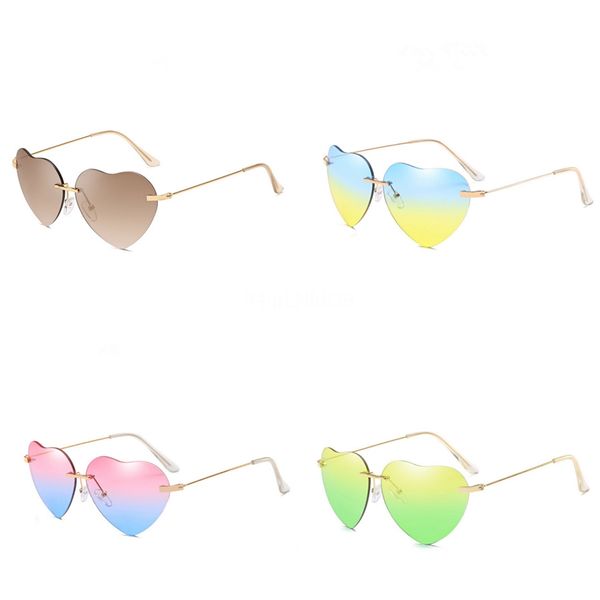 

metal spectacle frame transparent color chip spring foot designer women man heart-shaped sunglasee lens heart-shaped sunglasee men womens he, White;black