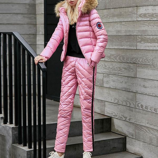 

winter jacket women 2020 fashion casual thick snowboard skisuit outdoor sports zipper ski suit casacos de inverno feminino