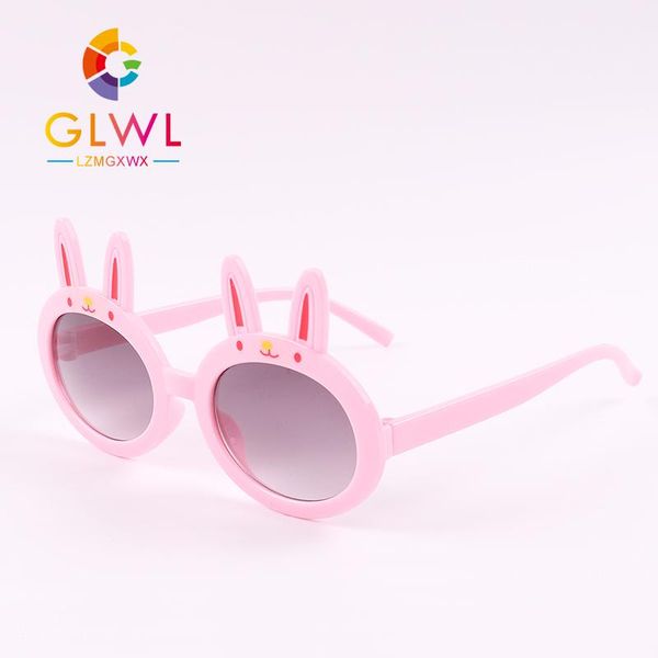 

round sunglasses girls children lovely sun glasses kids eyewear baby girl colored lenses fashion mirror wholesale trends 2020 jjiny, Blue