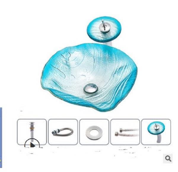 

2020 bathroom sinks tempered glass on the stage basin of bathroom domestic toilet, l on stage basin art wash pool in wash room