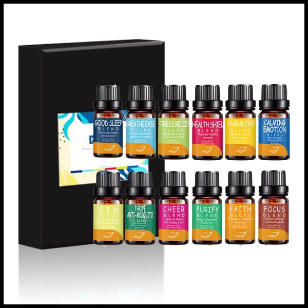 10ml Box 100 Compound Essential Oil Breath Ease Stree Relief