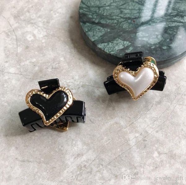 

2019 new shelves korean net red hair clip big pearl love clips korean version of the sweet clip elegant wild headdress, Gray