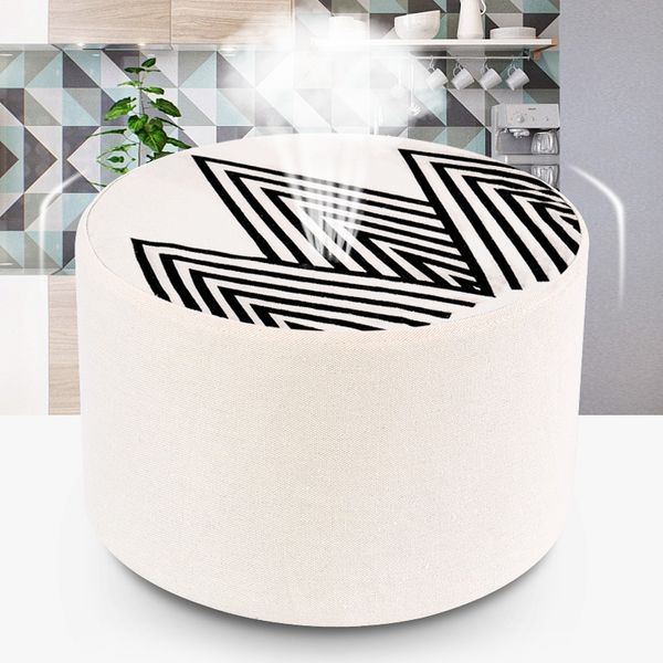

fabric literary stool child stool cartoon foot plain solid solid wood living room home small bench
