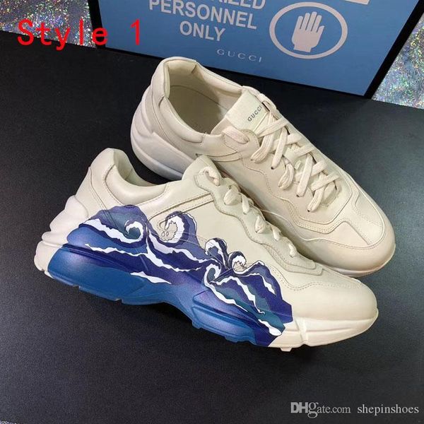 

fashion 2020 wholesale women and mens shoes strawberry print leather casual basketball sneakers trainers shoes with original box, Black