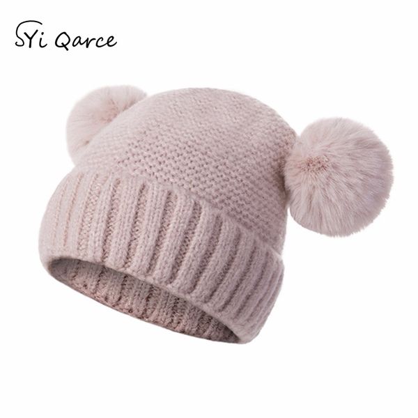 

syi qarce baby hat spring autumn winter super warm knitted hat gift for 1-4 years old girl's boy's nm063-69