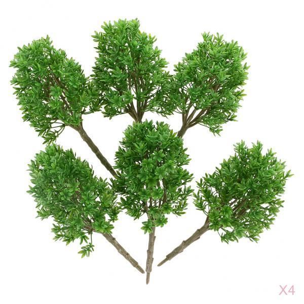 

24pcs model trees for layout train railroad landscape scene 1:30 scale kit