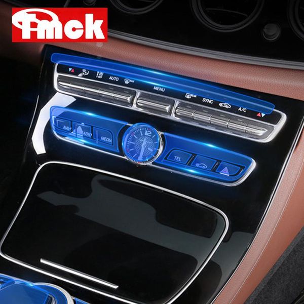 

for c e glc class w205 w213 x253 car center control ac screen buttons clock table watch membrane protector film