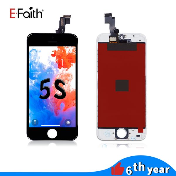 

efaith жк-дисплей с сенсорным экраном дигитайзер полное собрание для iphone 5s замена запчастей со свободной dhl