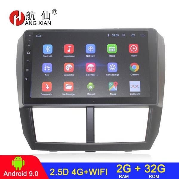 

android 9.0 2 din car radio car stereo for forester 2008-2012 dvd player autoradio audio 2g+32g 4g internet