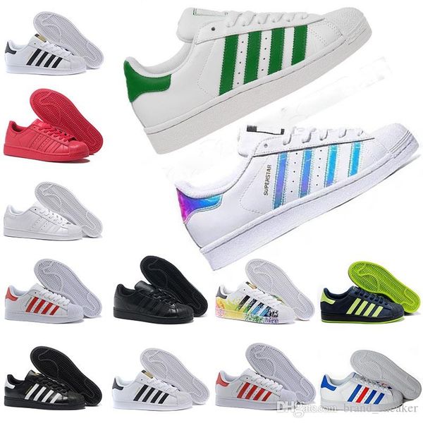 

fashion rainbow superstar superstars 80s pride sneakers super star women men sport casual white black pink shoes 36-45